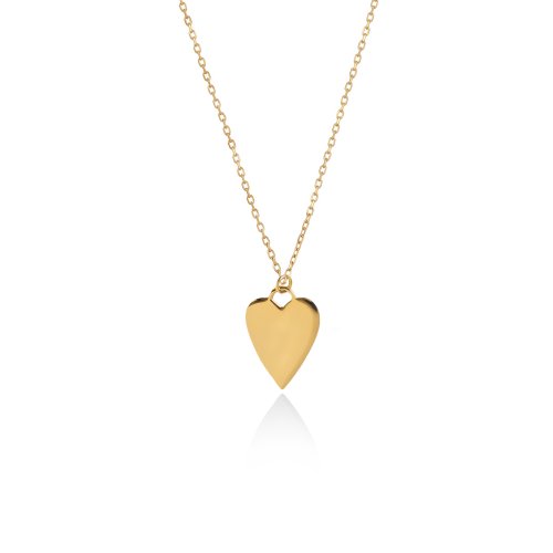 Elongated Engraveable Heart Necklace