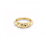 Bold Croissant Ring | 10k Yellow Gold