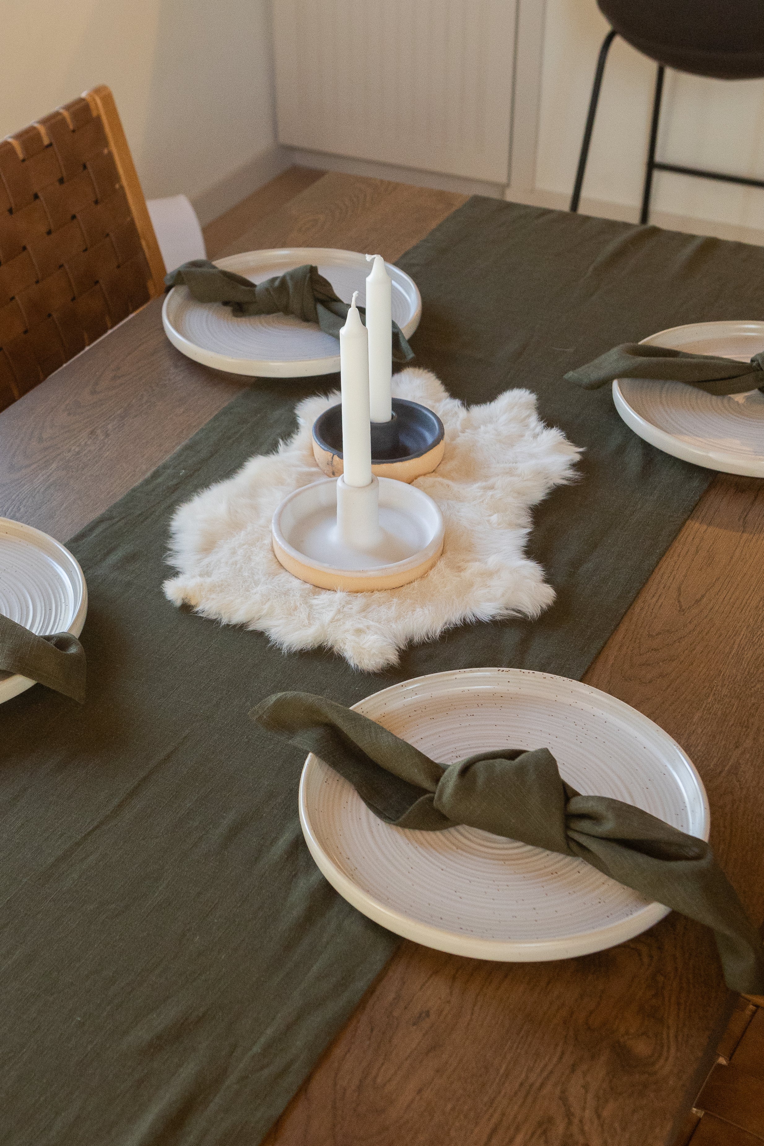 Olive Linen Napkin