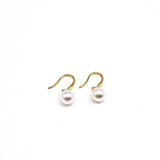 Fishhook Pearl Drop Earrings