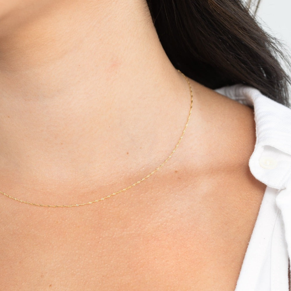 Dainty Singapore Chain Necklace