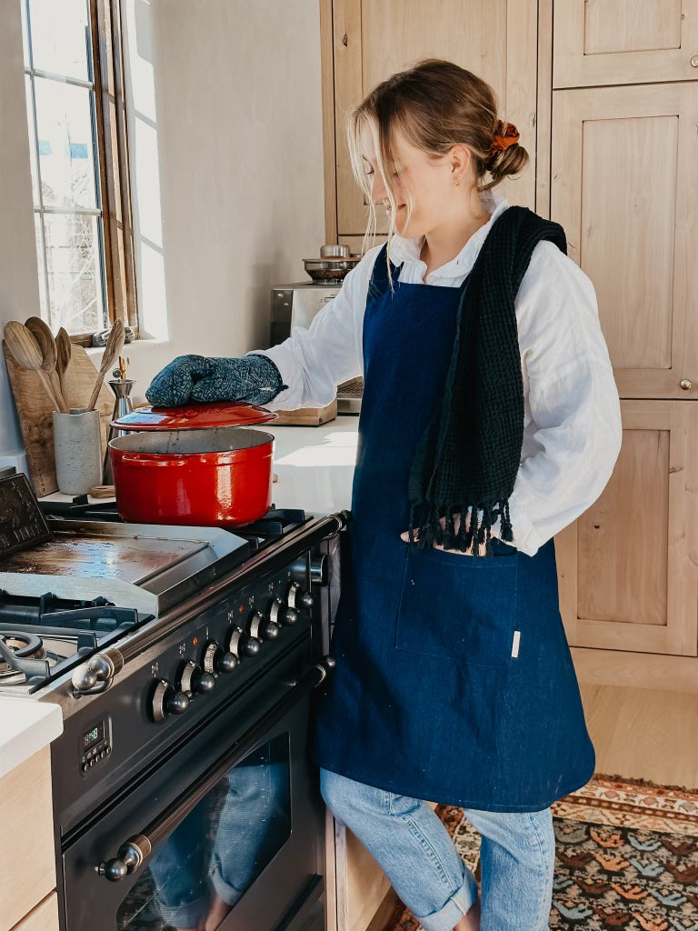 Denim Crossback Apron