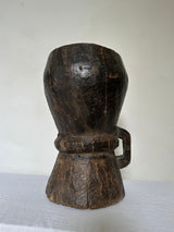 Large Antique African Wooden Mortar