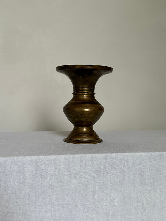 Small Brass Altar Vase