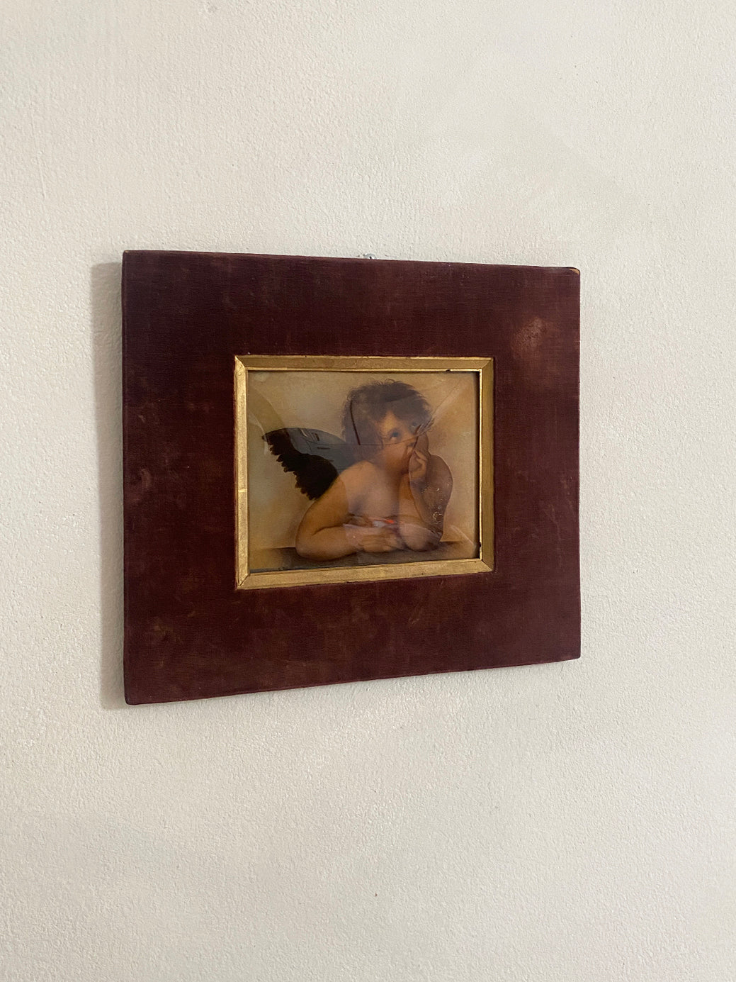 Antique Cherub Chromolithograph