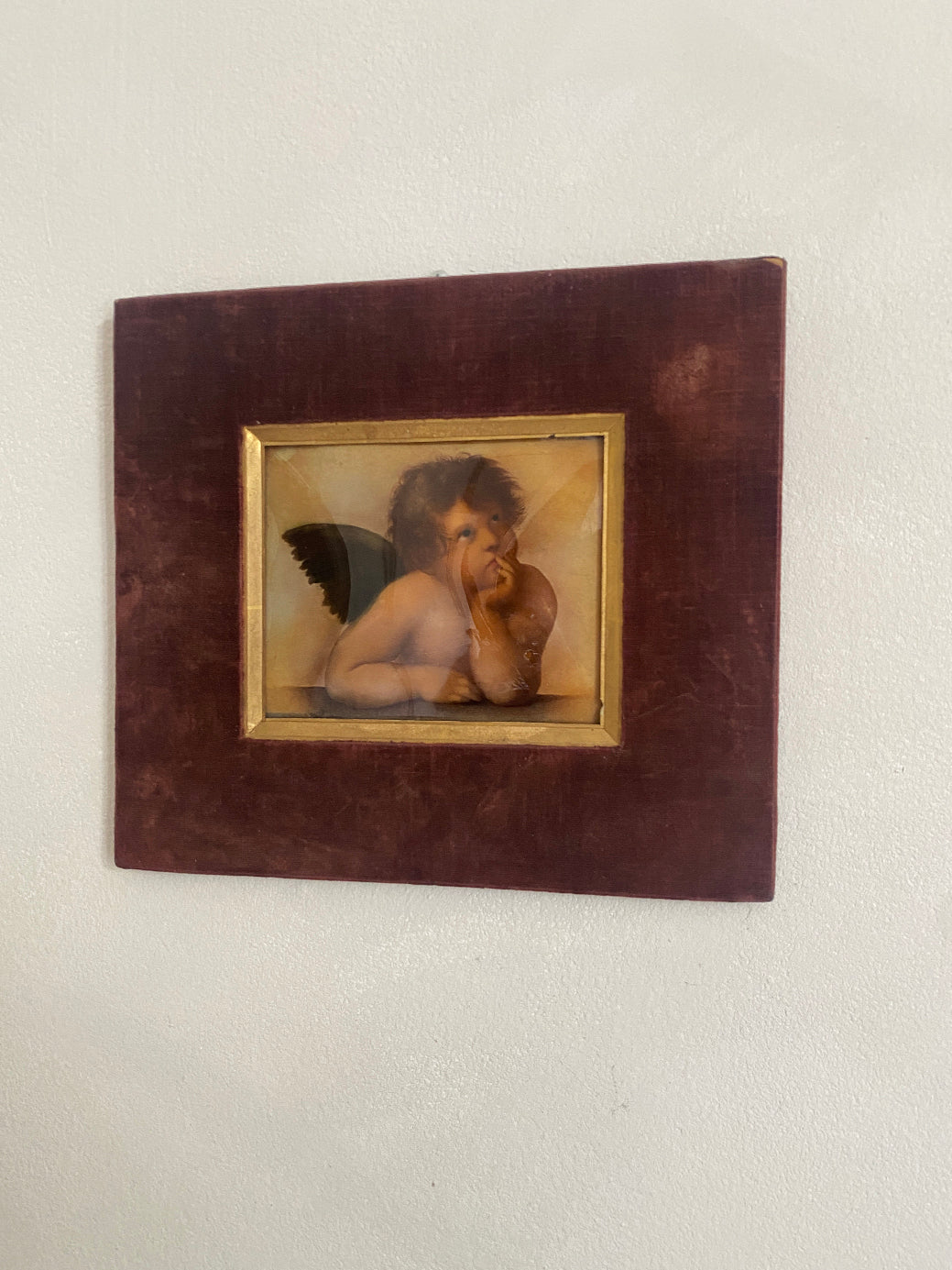 Antique Cherub Chromolithograph