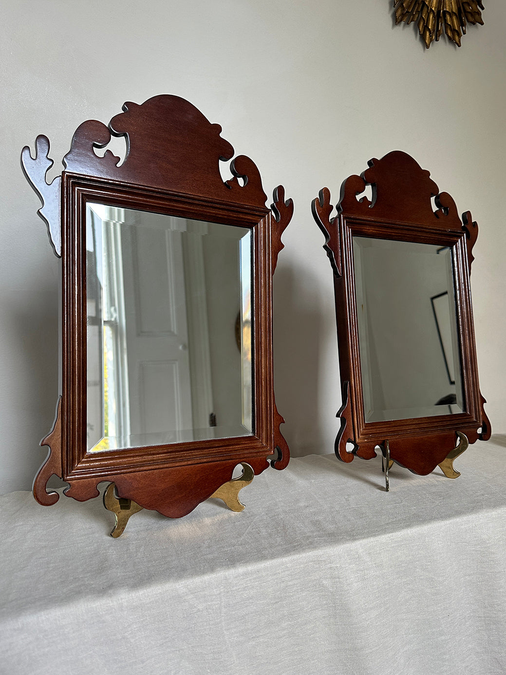 Pair of Antique Chippendale Mirrors