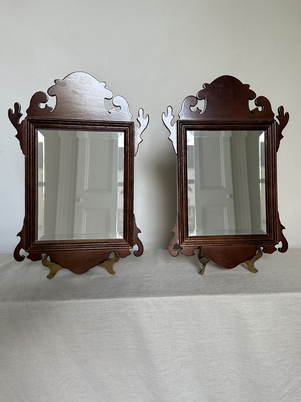 Pair of Antique Chippendale Mirrors