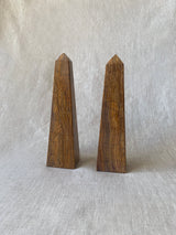 Pair of Vintage Marble Obelisks