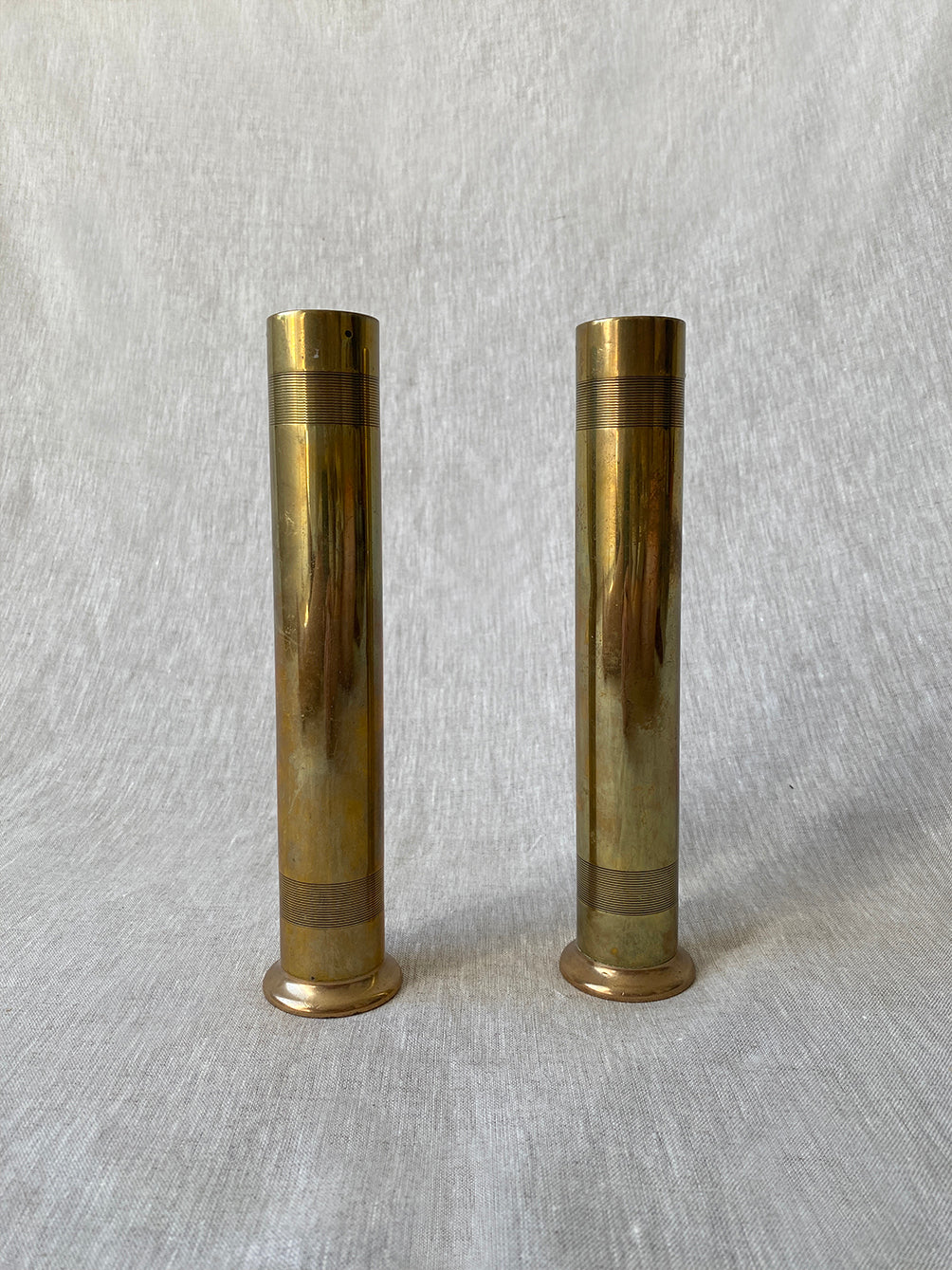 Pair of Antique Brass Vessels