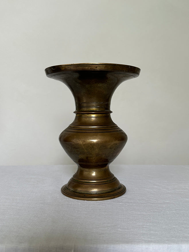 Small Brass Altar Vase