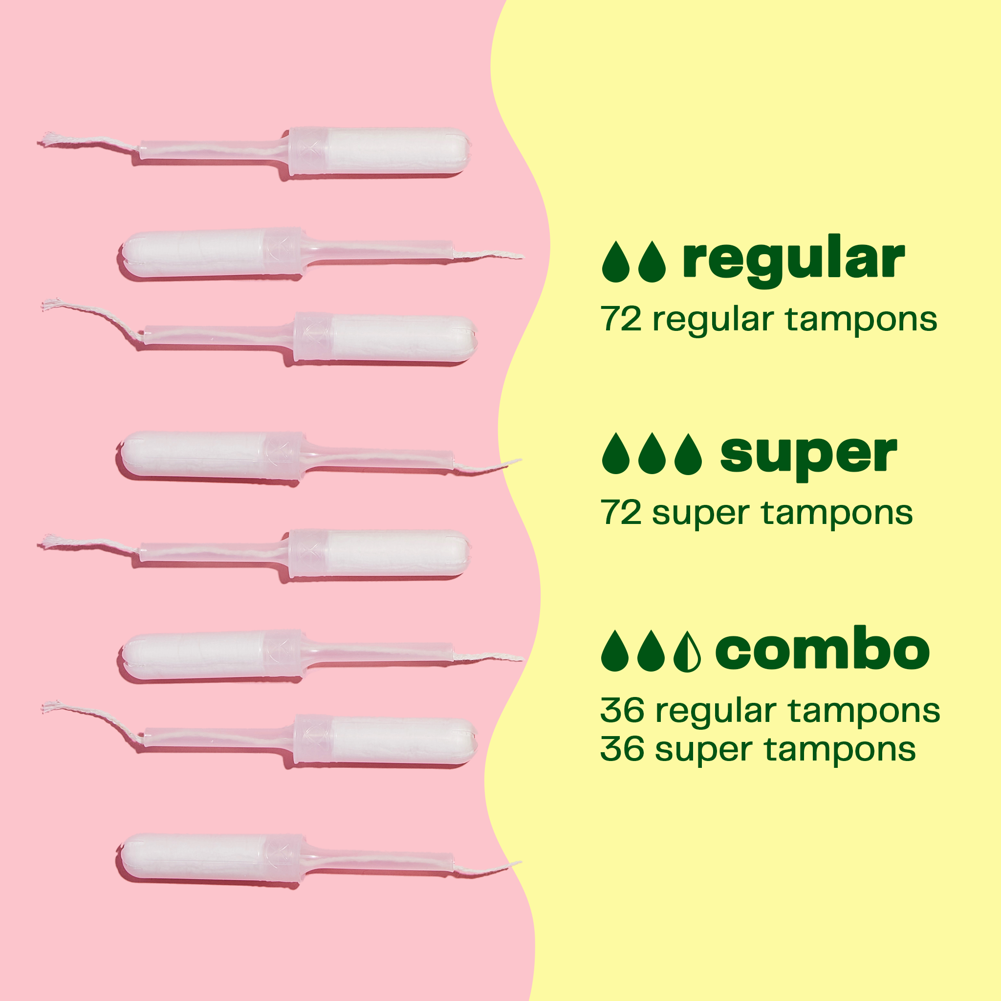 Organic Cotton Tampons Bundle